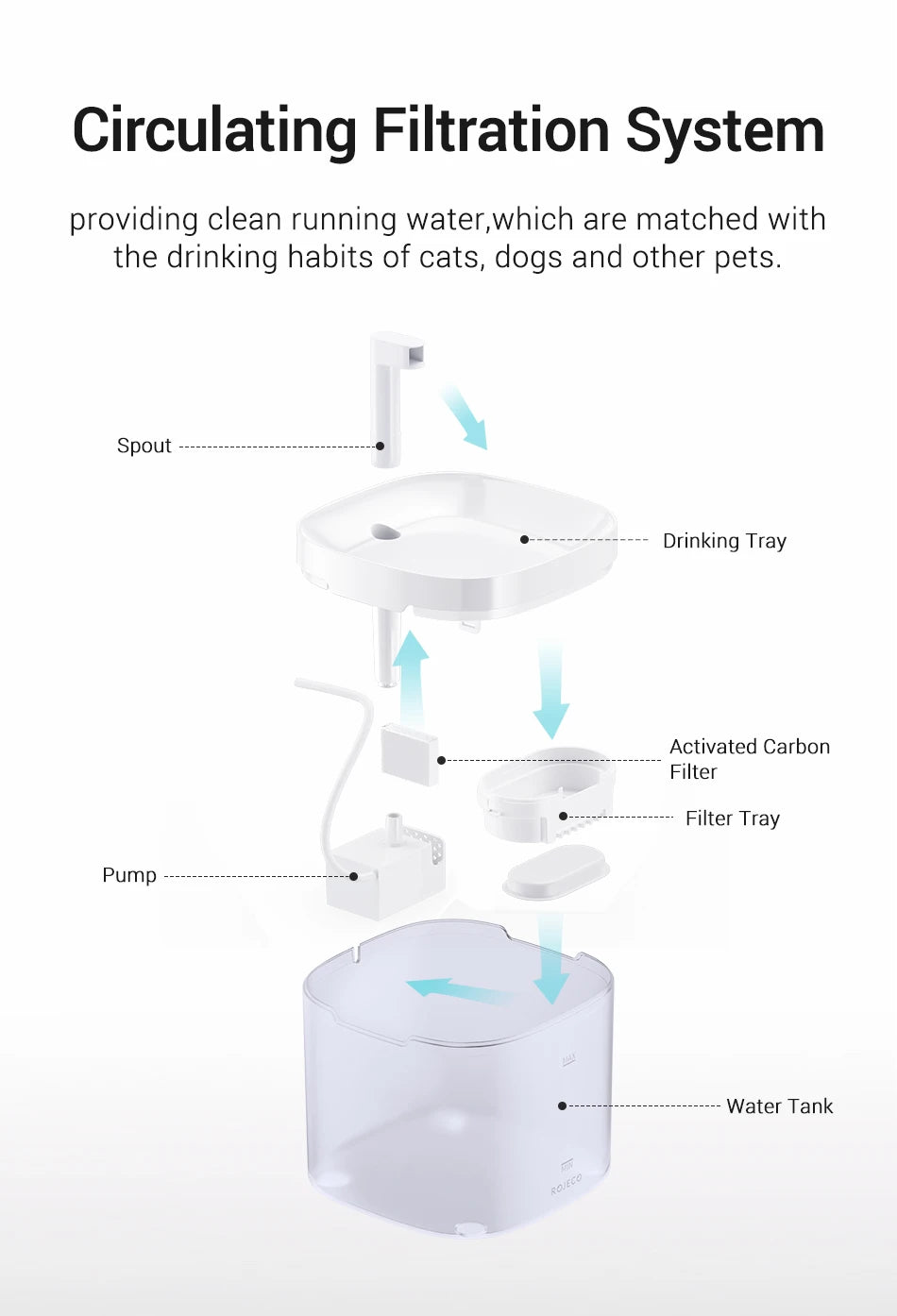 Pattes & Compagnie fontaine à eau pour chat